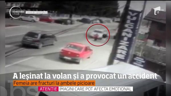 Accident grav în Târgu Jiu: O femeie a fost lovită ÎN PLIN de un şofer care a leşinat la volan