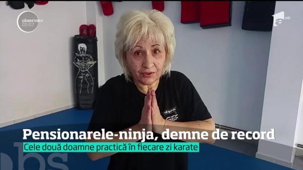 Două bunicuţe din Târgoviște s-au apucat de karate şi l-au surprins chiar şi pe antrenorul lor
