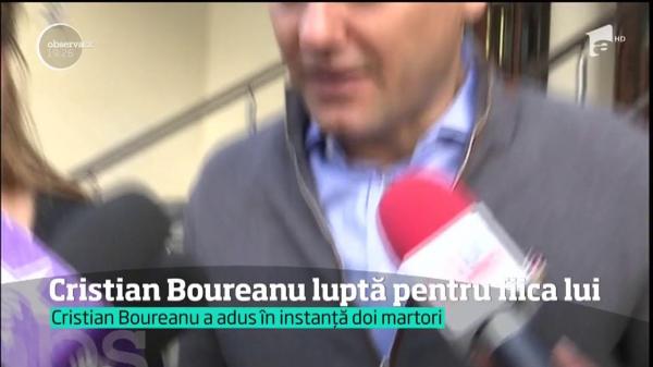 Luptă pentru custodia Ioanei. Cristian Boureanu a adus-o pe Monica Tatoiu în faţa instanţei pentru a-şi câştiga fiica