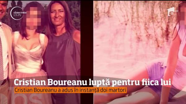 Război în familia Boureanu: Cristian Boureanu şi fosta lui soţie se luptă pentru custodia fiicei