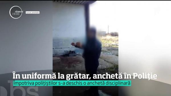 Cei patru poliţişti bucureşteni filmaţi la grătar în timpul serviciului au fost "fripţi" de superiori