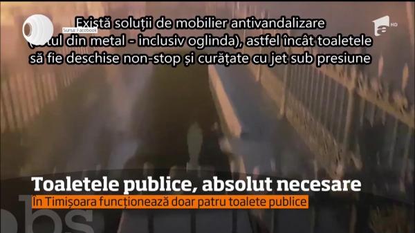 Timișoara, gata să devină Capitală Culturală Europeană, cu doar patru toalete publice