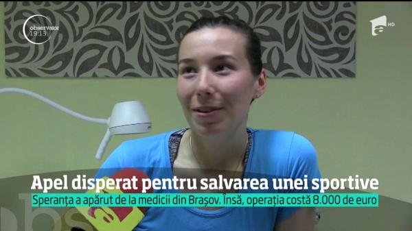 La doar 19 ani, o tânără handbalistă din Vaslui luptă pentru propria viaţă: are o tumoare la șold care riscă să se extindă în tot corpul