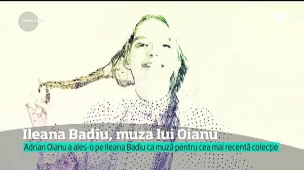 Designerul Adrian Oianu a ales-o pe Ileana Badiu ca muză pentru cea mai recentă colecție