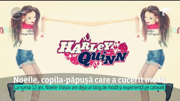 Noelle, fiica lui Ingrid Vlasov, este copilul fenomen al modei româneşti. La patru ani, defila deja pe podium, într-un show în capitala Franţei