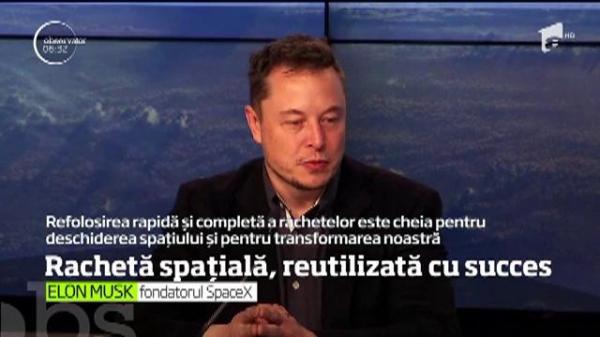 Rachetă spațială, reutilizată cu succes de către americani