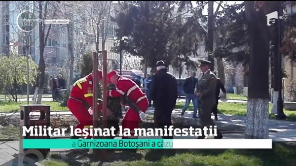 Scene tensionate la o ceremonie, în Botoșani! Un militar a leșinat la manifestațiile organizate cu ocazia Zilei NATO