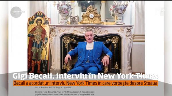 INTERVIU SAVUROS cu Gigi Becali, în presa de peste Ocean! Latifundiarul din Pipera vorbeşte despre faimă, avere şi închisoare (VIDEO)