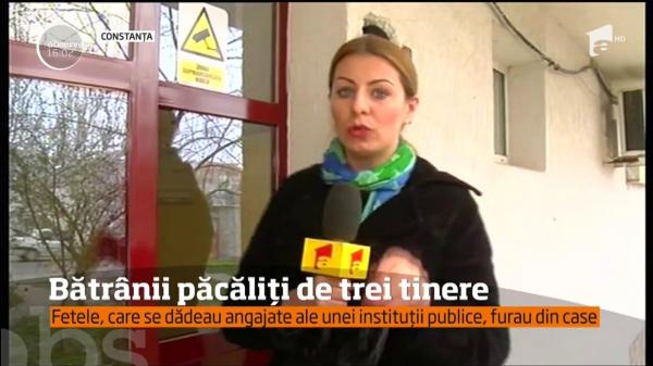 Trei tinere au jefuit mai mulţi bătrâni din Constanţa, intrând peste ei în case