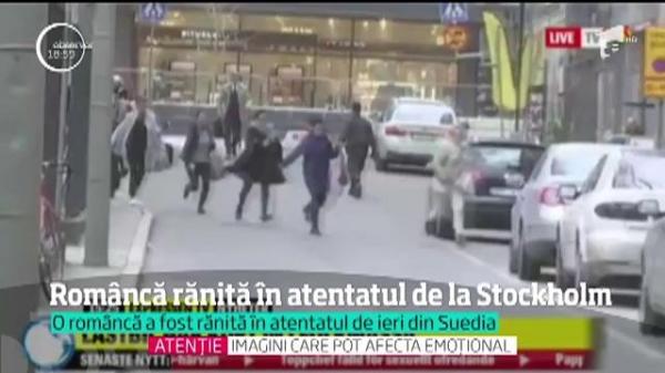 Românca rănită în atentatul din Stockholm a fost la doar doi pași de TIR-ul teroristului. Alți români au fost martorii atentatului