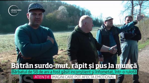 Un bărbat SURDO-MUT a fost răpit, SECHESTRAT şi forţat să muncească la o fermă