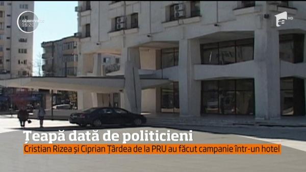 Fostul deputat Cristian Rizea și Ciprian Țârlea de la Partidul România Unită au tras ţeapă unui hotel din Vaslui