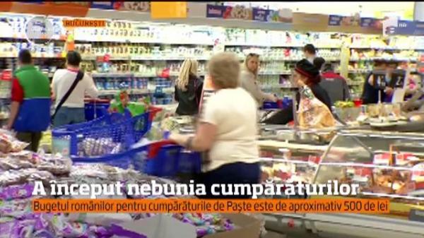E Joia mare şi mare e şi agitaţia. Românii îşi fac cumpărăturile pentru Paşte