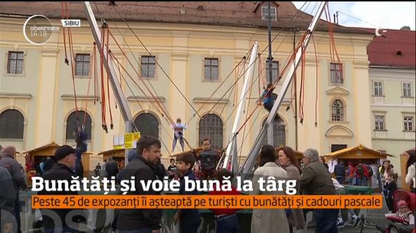 Bunătăți și voie bună la târgul de Paște din Sibiu