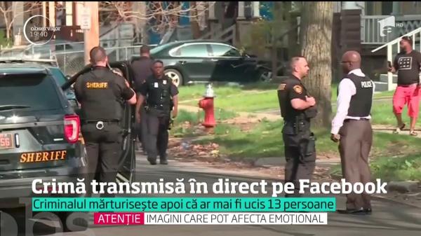 ALERTĂ în Statele Unite: Un bărbat a UCIS un bătrân şi a transmis totul LIVE, pe Facebook