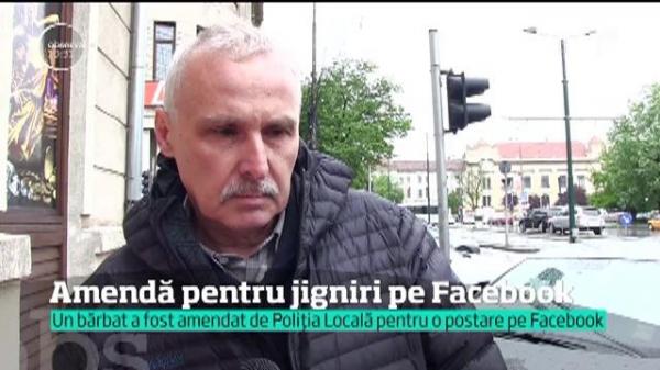 Un revoluţionar din Timişoara a fost amendat de Poliţia Locală pentru jigniri postate pe Facebook la adresa instituţiei