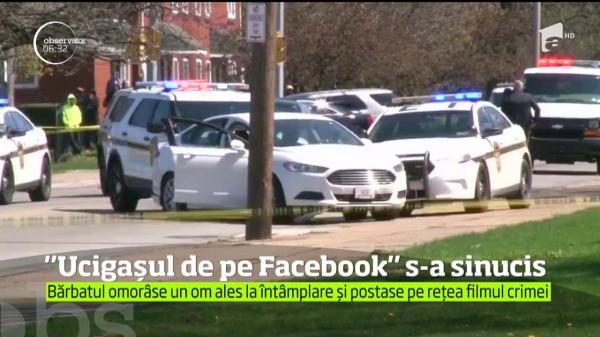 "Ucigaşul de pe Facebook" şi-a pus capăt zilelor, după ce a fost încolţit de poliţie (VIDEO)