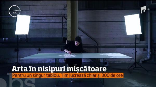 Arată SPECTACULOS! Tablouri unice, realizate din nisip de un tânăr din Germania