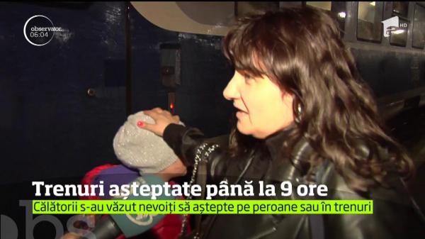 HAOS pe căile ferate! Trenuri cu întârzieri de până la nouă ore, din cauza condiţiilor meteo