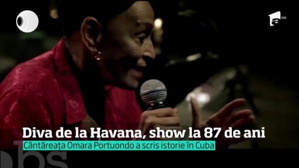 Legenda muzicii cubaneze, Omara Portuondo, show la 87 de ani, la Sala Palatului