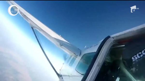 Salt în gol de la 43 de kilometri altitudine!