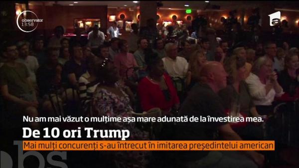 Concurs de sosii ale lui Donald Trump. Cell mai bun imitator al preşedintelui american a primit un premiu special (VIDEO)