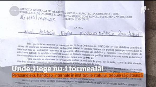 LEGEA CARE ADUCE DIVORŢURI! Chiar şi rudele de gradul 4 sunt obligate să plătească pentru persoanele cu handicap instituţionalizate