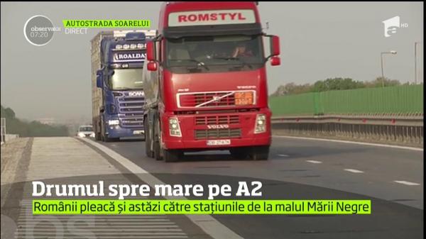 Trafic intens pe Autostrada Soarelui. Zeci de mii de români îşi petrec minivacanţa de 1 MAI pe litoral! (VIDEO)
