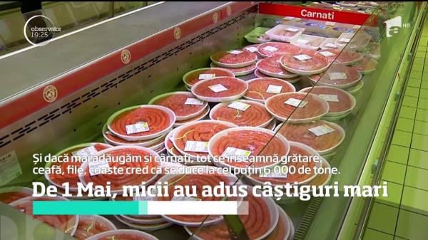 Trei mii de tone de pastă de mici au consumat românii în minivacanţa de 1 Mai