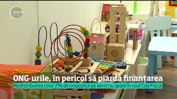 Redistribuirea celor două procente din impozitul pe venit către organizaţii non guvernamentale nu apare în noul Cod Fiscal