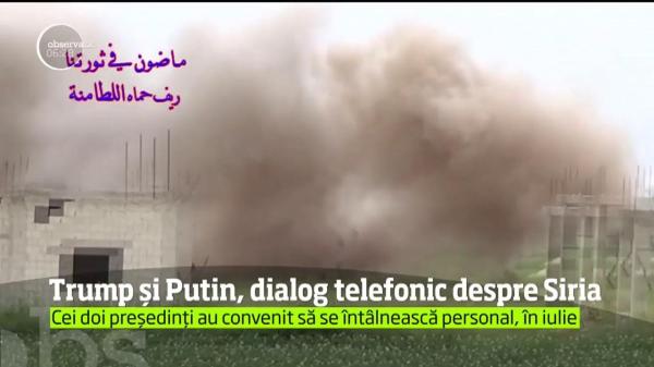 Donald Trump şi Vladimir Putin, îngrijoraţi de situaţia din Siria: "Suferinţele durează deja de prea mult timp"