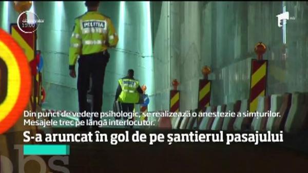 O decepție în dragoste l-a împins la moarte pe tânărul care s-a sinucis la un pasaj din București. A căzut în gol 7 metri