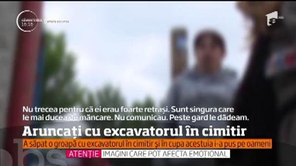 Şocant! Doi bătrâni găsiți morți într-o casă din Dolj, aruncați cu excavatorul în cimitir