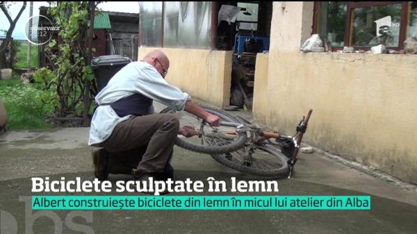În Lunca Mureşului se fac biciclete de lemn care costă 1.000 de euro bucata