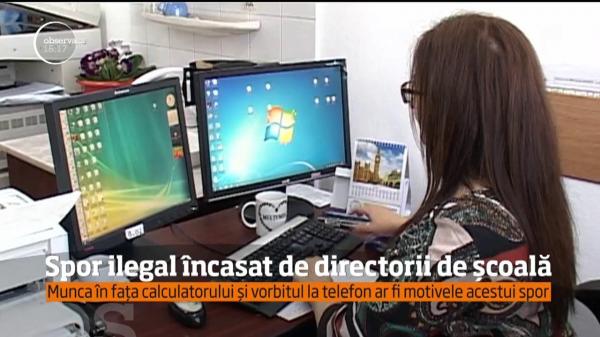 Peste 300 de directori de şcoli primesc spor pentru condiţii vătămătoare de muncă! Adică, stau în faţa computerului şi vorbesc la telefonul mobil