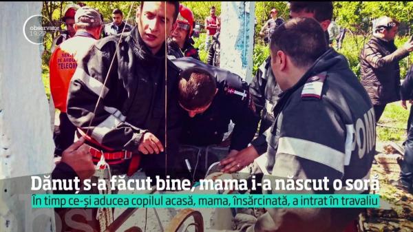 Dănuţ, băieţelul salvat din fântână, s-a întors acasă chiar în ziua în care a venit pe lume surioara lui, Maria