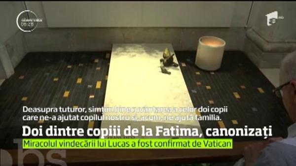 Papa Francisc îi va canoniza pe doi dintre copiii care au avut viziuni la Fatima acum un secol