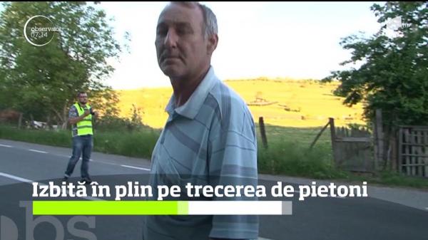 A vrut să traverseze regulamentar strada, dar a fost izbită în plin chiar când a păşit pe trecerea de pietoni!