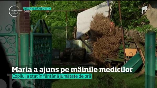 O fetiţă cu autism a fost la un pas de moarte, după ce a căzut într-o fântână! Copila de 5 ani a supravieţuit agăţată de găleată