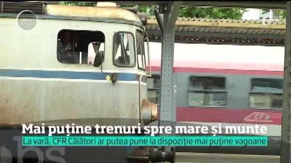 În vacanţa de vară, pentru că nu mai are vagoane, CFR Călători ar putea să reducă numărul trenurilor spre mare