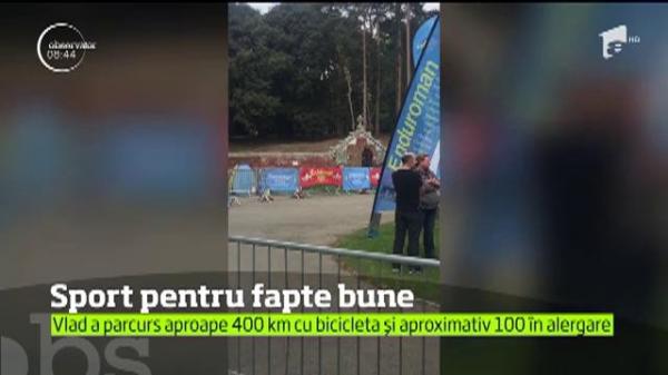 Sport pentru fapte bune! Vlad Tănase a participat la Enduroman în scop caritabil