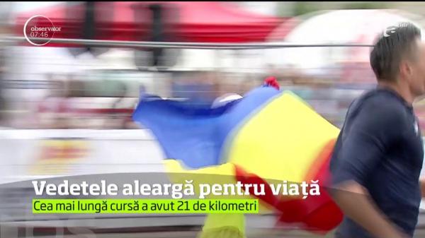 Semi-maratonul Bucureştiului. Vedete, sportivi de performanţă şi oameni simpli s-au luptat pentru o cauză nobilă