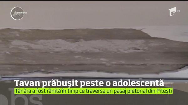 Incident grav în Ploieşti! Adolescentă strivită de tavanul unui pasaj pietonal subteran (VIDEO)