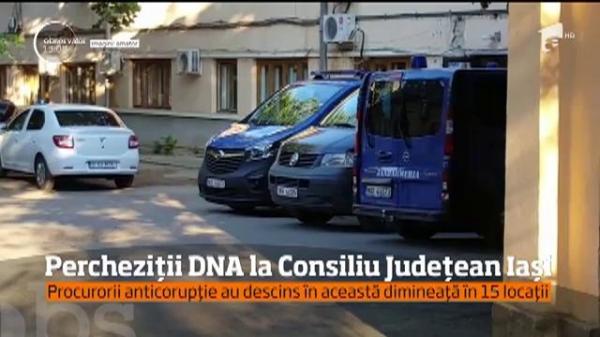 Descinderi de amploare la Iaşi! Procurorii DNA anchetează lucrările de asfaltare ale unui drum judeţean (VIDEO)