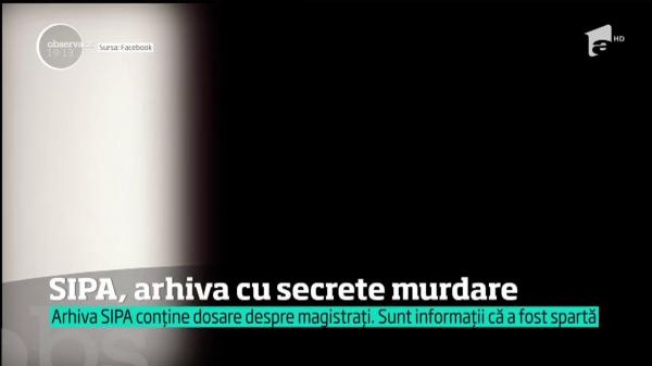 Ministrul Justiţiei a anunţat că va desecretiza arhiva SIPA! Un butoi cu pulbere în care magistraţii au rolurile principale