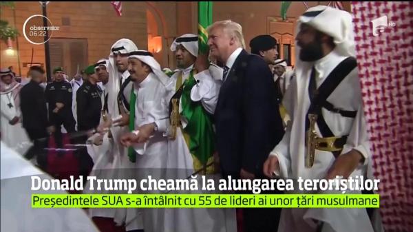 Donald Trump le cere statelor arabe şi musulmane să-i "alunge" pe terorişti şi extremişti