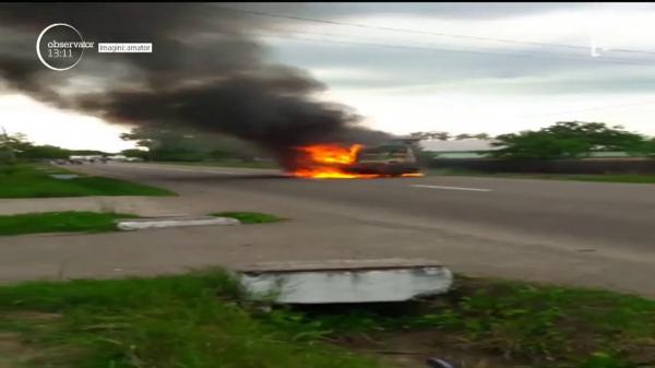 A fost PANICĂ aseară pe Drumul Naţional care face legătura între Piatra Neamţ şi Târgu Neamţ