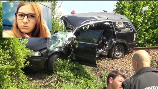 TRAGEDIE CUMPLITĂ la Bistriţa. Trei fraţi şi vărul lor au murit, după ce o şoferiţă de nici 19 ani a traversat imprudent calea ferată! Maşina a fost izbită în plin
