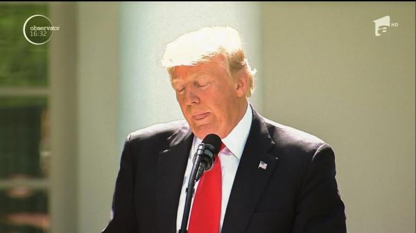 Preşedintele Donald Trump a retras Statele Unite din Acordul de la Paris, legat de reducerea emisiilor poluante