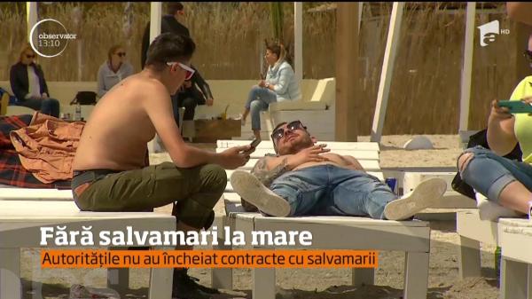 Vacanţa la mare a început fără salvamari! Primăria Constanţa nu a încheiat contractele de prestări servicii (VIDEO)